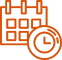 Calendar and clock icons